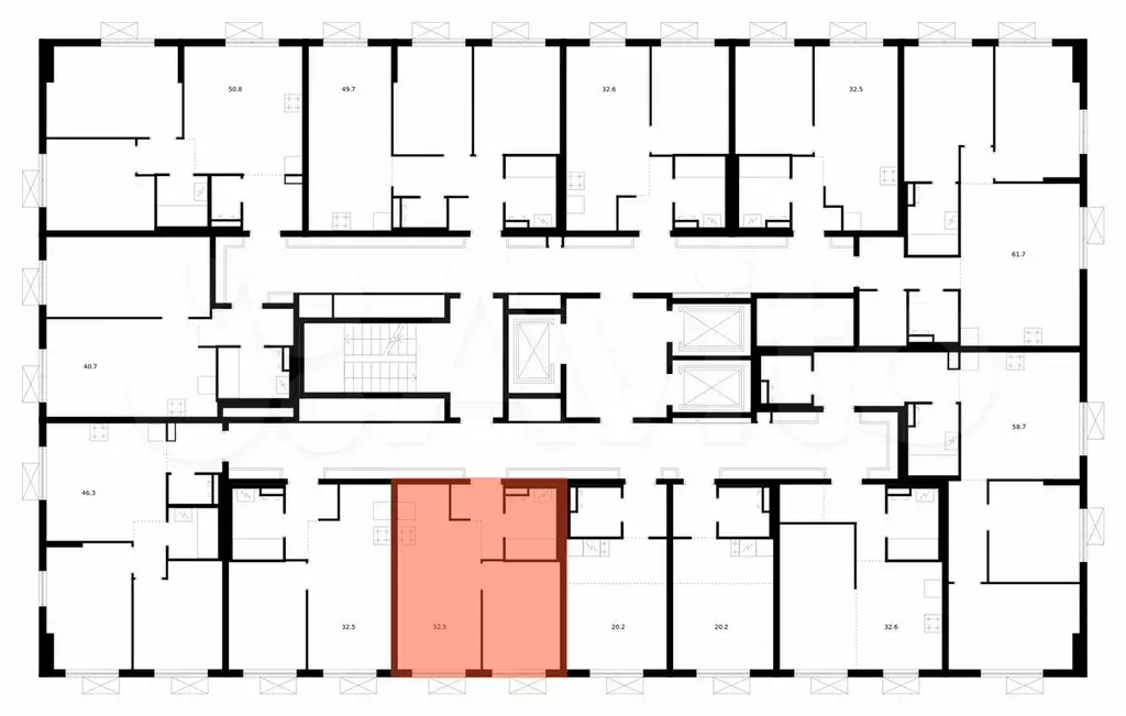 1-к. квартира, 32,5 м, 17/24 эт. - Фото 1