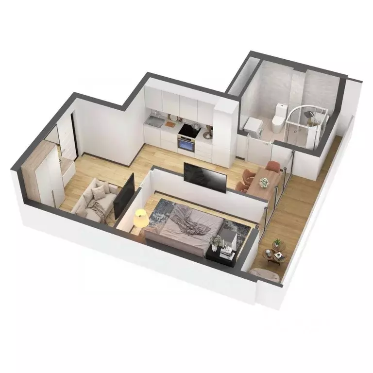 1-к кв. Крым, Ялта муниципальный округ, Кацивели пгт Крымский квартал ... - Фото 1