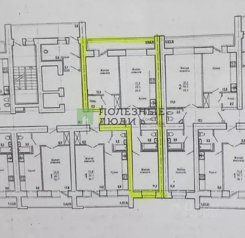 3-к кв. кировская область, киров ул. шинников, 36 (70.0 м) - Фото 1