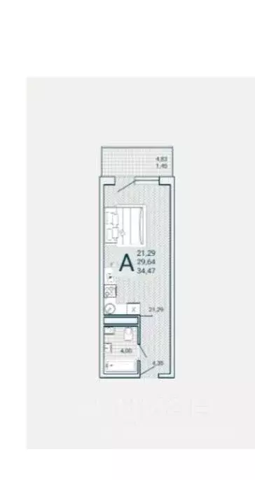 Студия Крым, Ялта муниципальный округ, Виноградное пгт Космос Стей ... - Фото 2