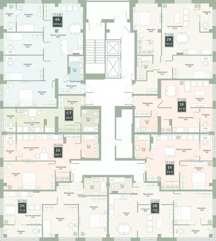 4-к кв. Курганская область, Курган Заозерный жилрайон, 6А мкр, ул. ... - Фото 1