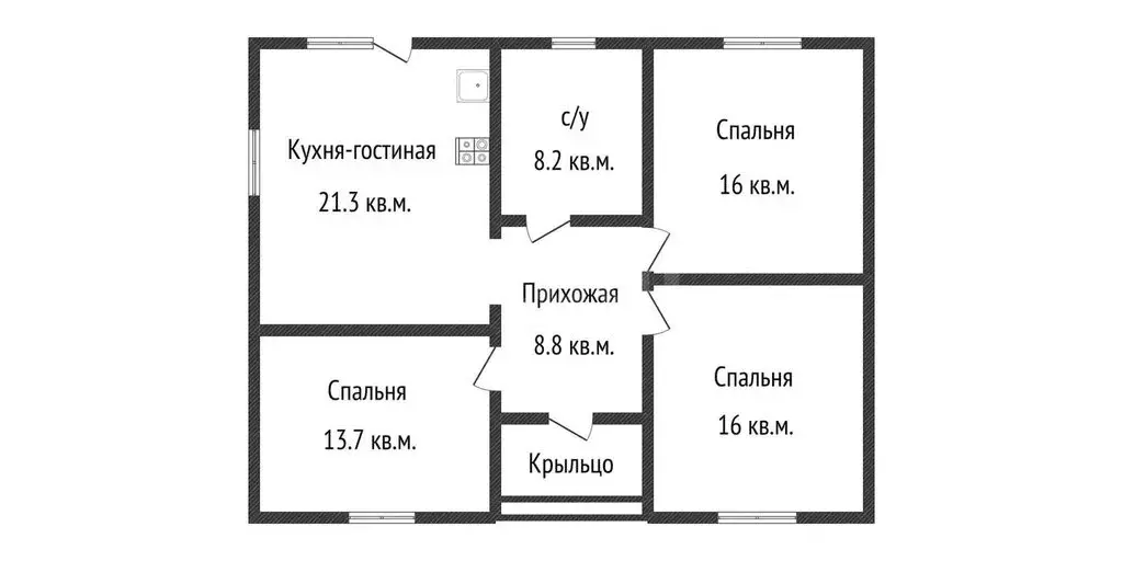 Дом в станица Новотитаровская, улица Военных Авиаторов (84 м) - Фото 0