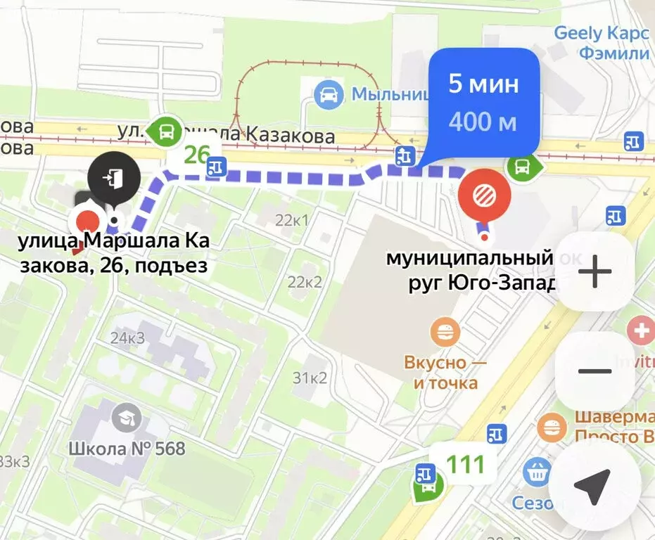2-комнатная квартира: Санкт-Петербург, улица Маршала Казакова, 26 ... - Фото 1