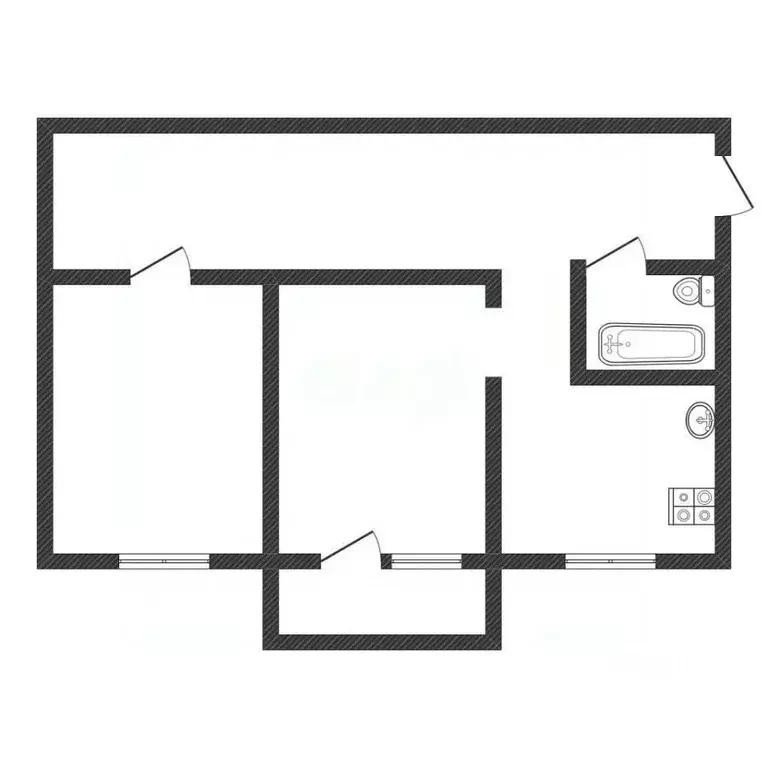 2-к кв. Алтайский край, Бийск ул. Имени Героя Советского Союза ... - Фото 2