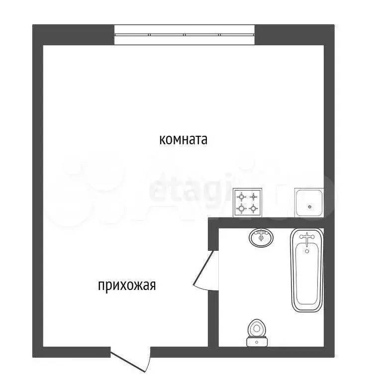 Квартира-студия, 12 м, 6/9 эт. - Фото 0