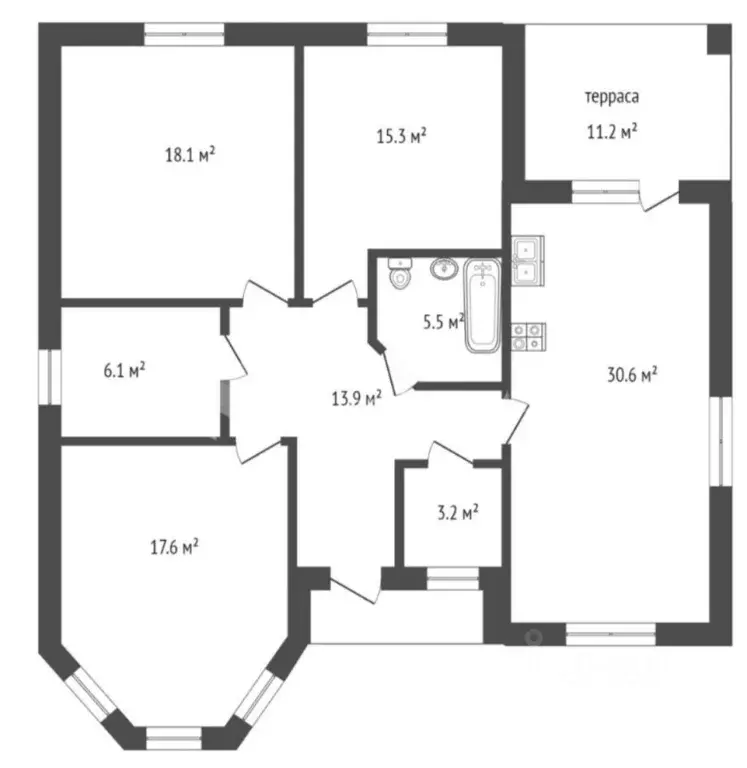 Коттедж в Тюменская область, Тюмень 4-й Салаирского тракта км (122 м) - Фото 2