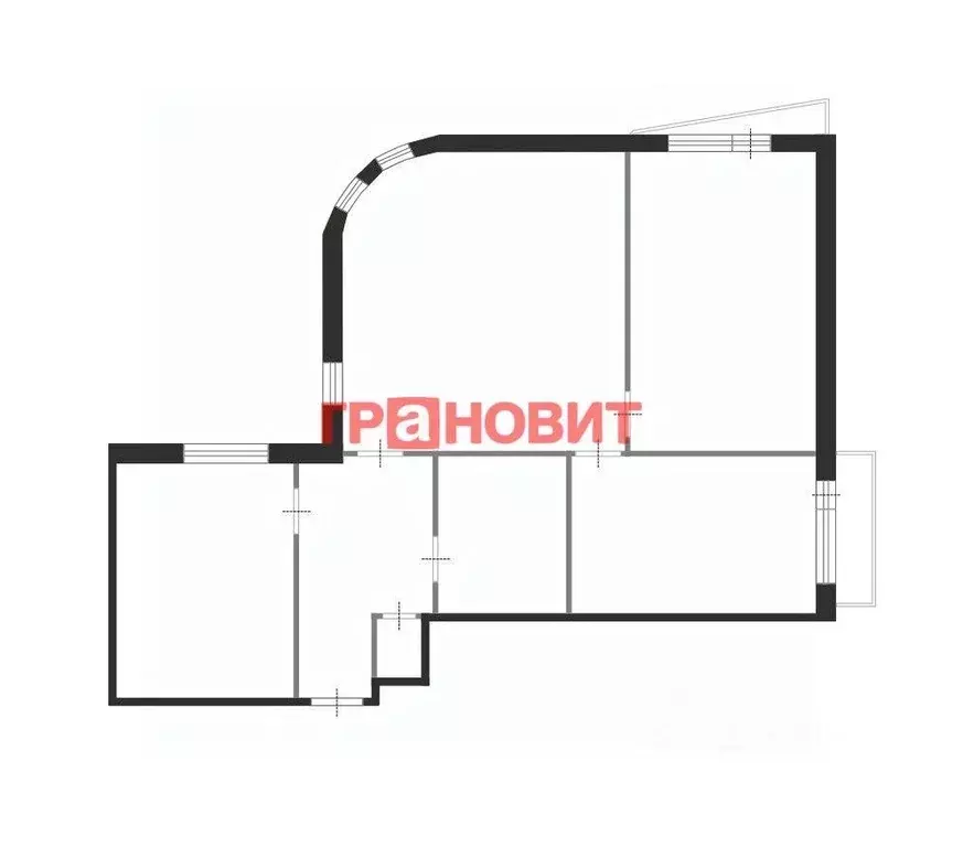 3-к кв. Новосибирская область, Новосибирск ул. Фрунзе, 12 (94.3 м) - Фото 1