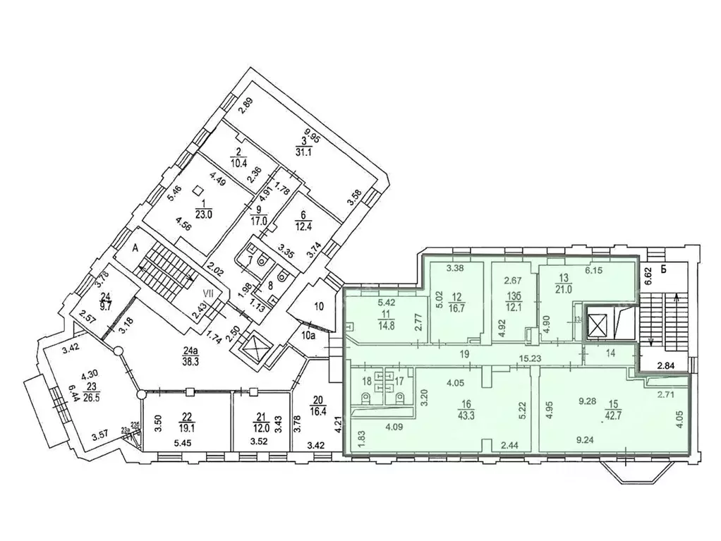 Офис в Москва ул. Большая Якиманка, 17/2С1 (215 м) - Фото 2