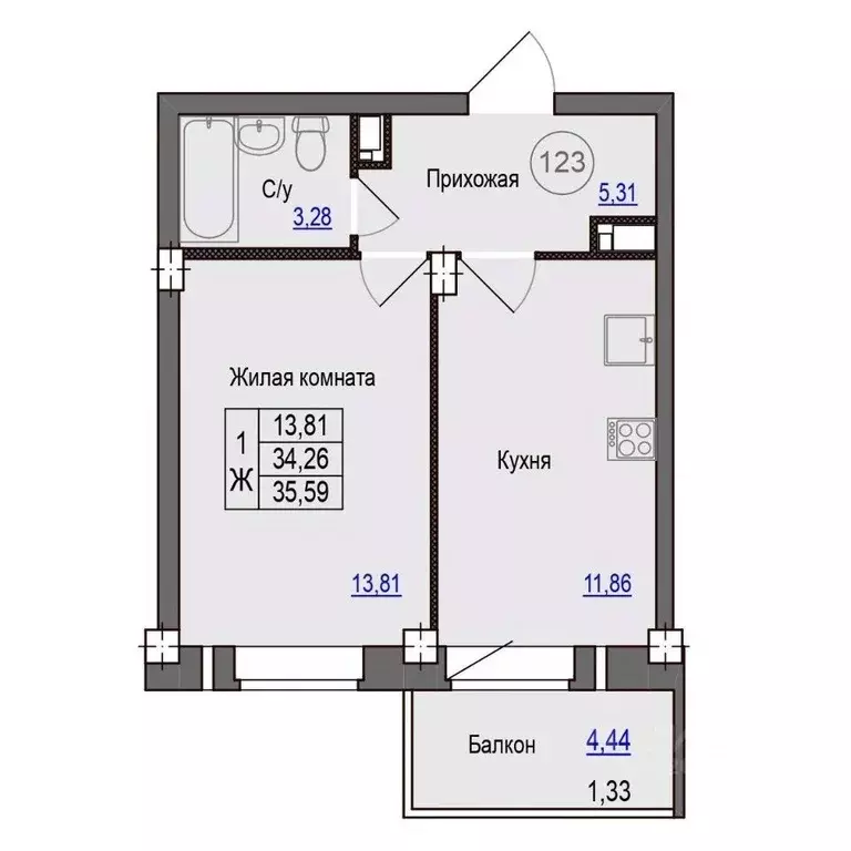 1-к кв. Псковская область, Псковский район, Завеличенская волость, д. ... - Фото 1