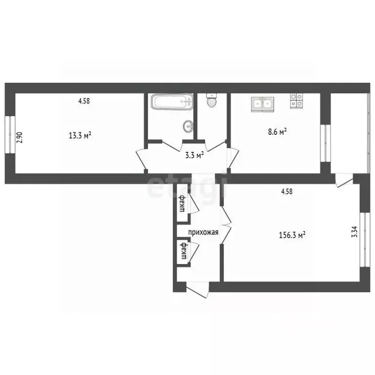 2-к кв. Ярославская область, Ярославль просп. Авиаторов, 102к2 (49.5 ... - Фото 1