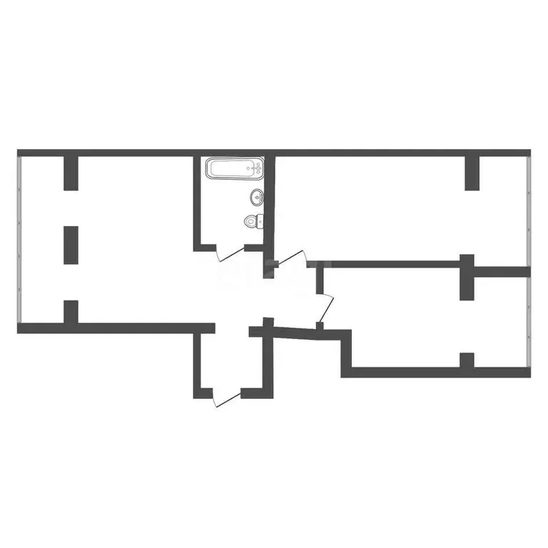 2-комнатная квартира: Бахчисарай, улица Грузинова, 61 (75.4 м) - Фото 1