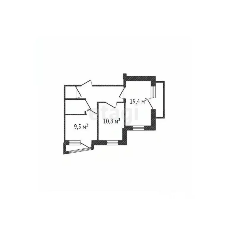 2-к кв. Белгородская область, Белгород ул. Газовиков, 7 (53.1 м) - Фото 2