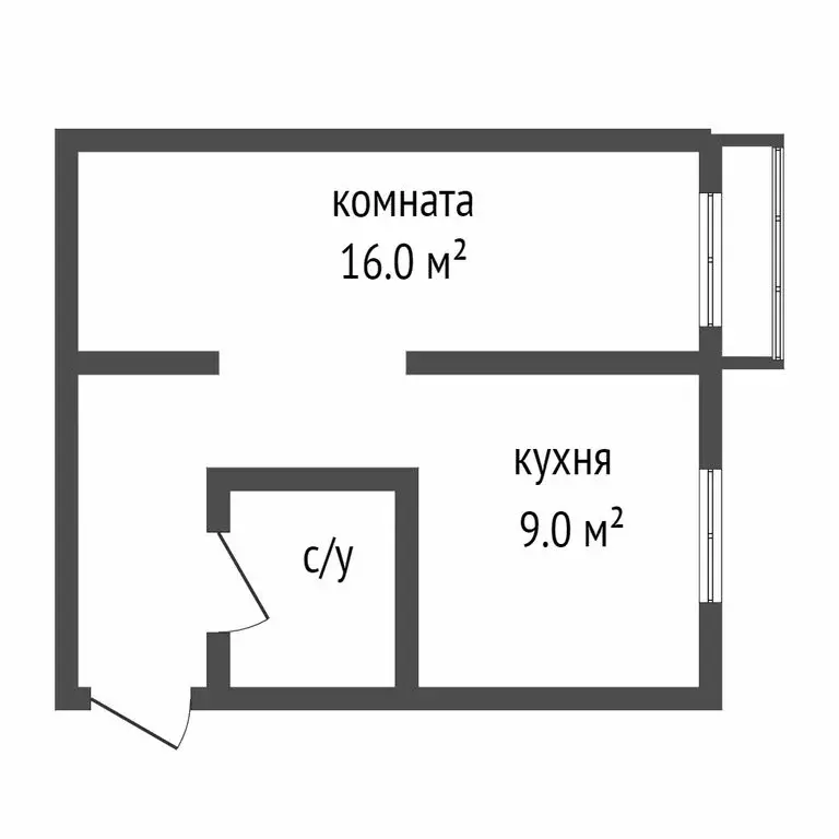 1-комнатная квартира: Воронеж, Московский проспект, 58 (29.3 м) - Фото 1