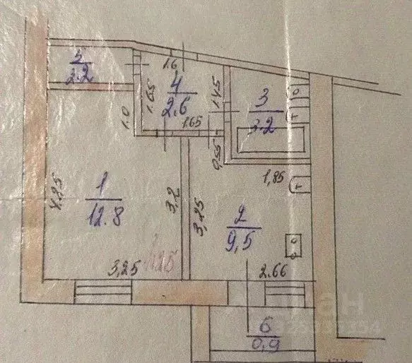 1-к кв. Самарская область, Чапаевск ул. Короленко, 56 (31.0 м) - Фото 1