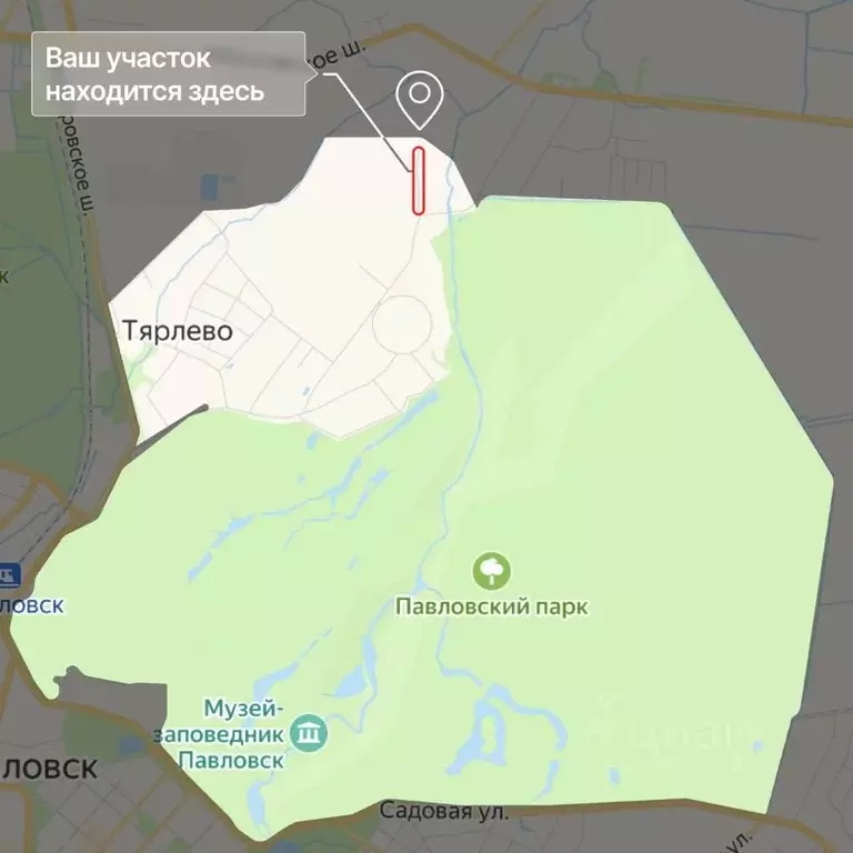 Участок в Санкт-Петербург пос. Тярлево,  (20.07 сот.) - Фото 1
