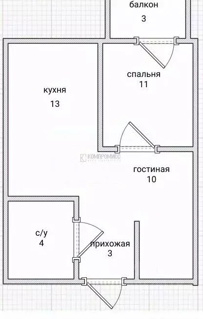 1-к кв. Краснодарский край, Краснодар ул. Евгении Жигуленко (46.0 м) - Фото 1