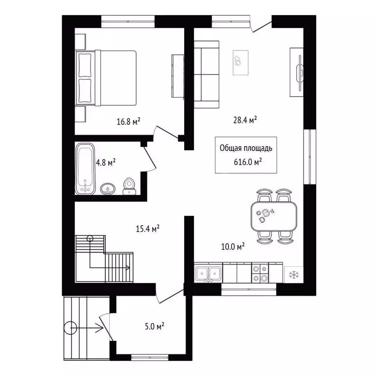 Дом в Бердск, улица Гоголя (616 м) - Фото 1