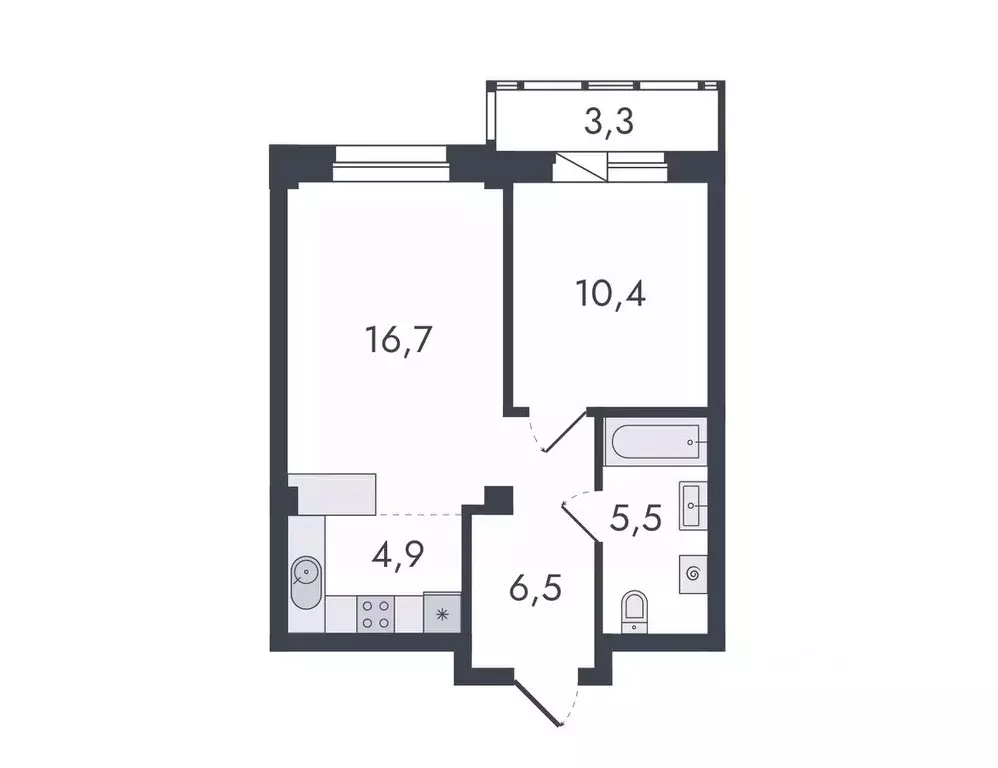 2-к кв. Кировская область, Киров ул. Чистопрудненская, 13 (47.3 м) - Фото 0