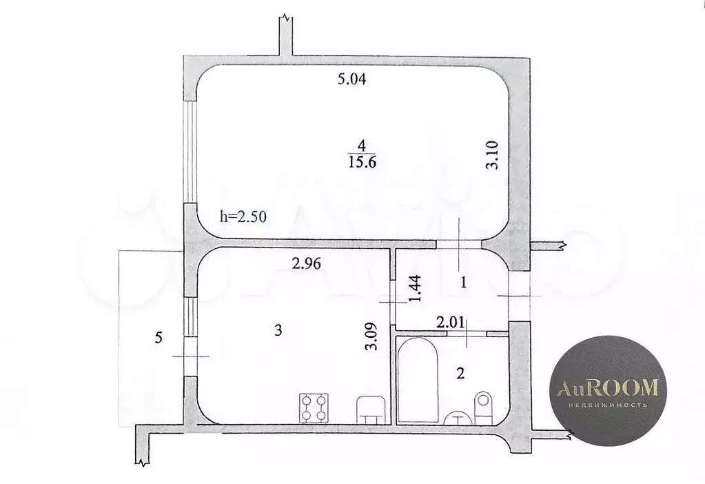 1-к. квартира, 30,8 м, 1/10 эт. - Фото 0