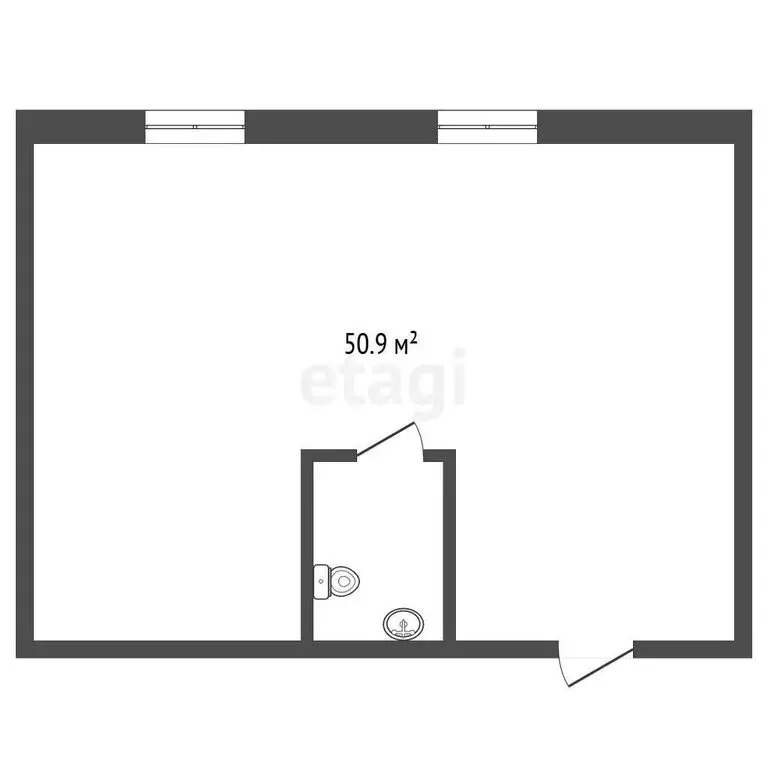 Офис (50.9 м) - Фото 1