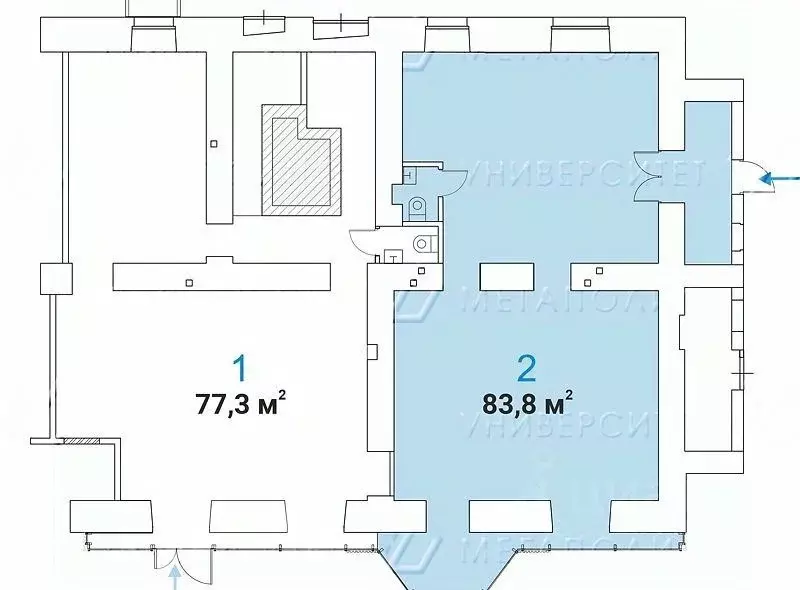 Офис в Москва Брянская ул., 12 (84 м) - Фото 1