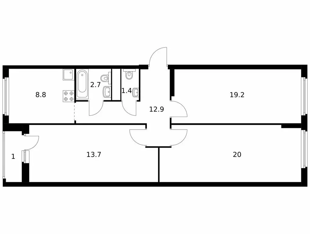 3-комнатная квартира: Одинцово, Рябиновая улица, 5к1 (79.7 м) - Фото 0