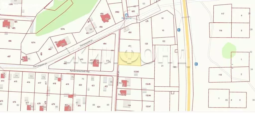 Участок в село Отрадное, Первомайская улица (10.5 м) - Фото 2