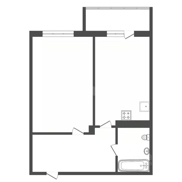 1-к кв. Красноярский край, Красноярск городской округ, пос. Солонцы ... - Фото 2