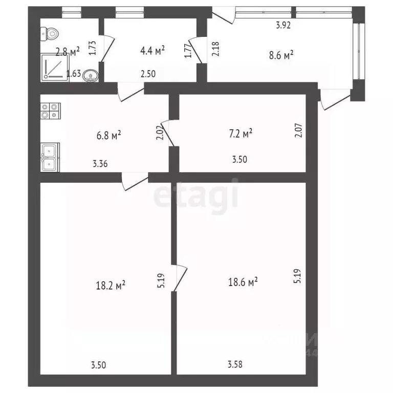 Дом в Тюменская область, Ишим ул. 8 Марта, 74 (58 м) - Фото 1