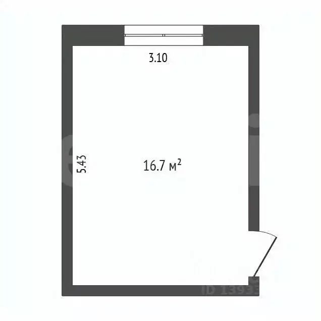 Комната Тюменская область, Тюмень ул. Осипенко, 61 (16.8 м) - Фото 1