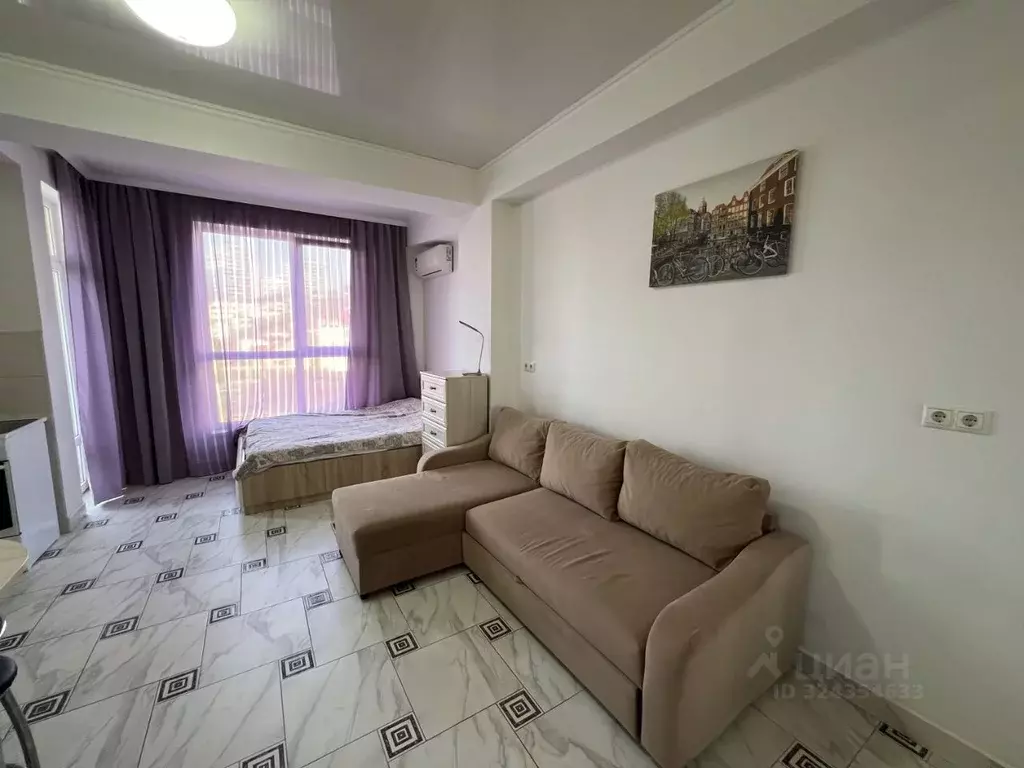 Студия Краснодарский край, Сочи ул. Гастелло, 28 (27.0 м) - Фото 1