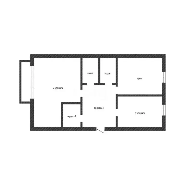 2-комнатная квартира: Белорусский, улица 60 лет СССР, 7 (51 м) - Фото 1