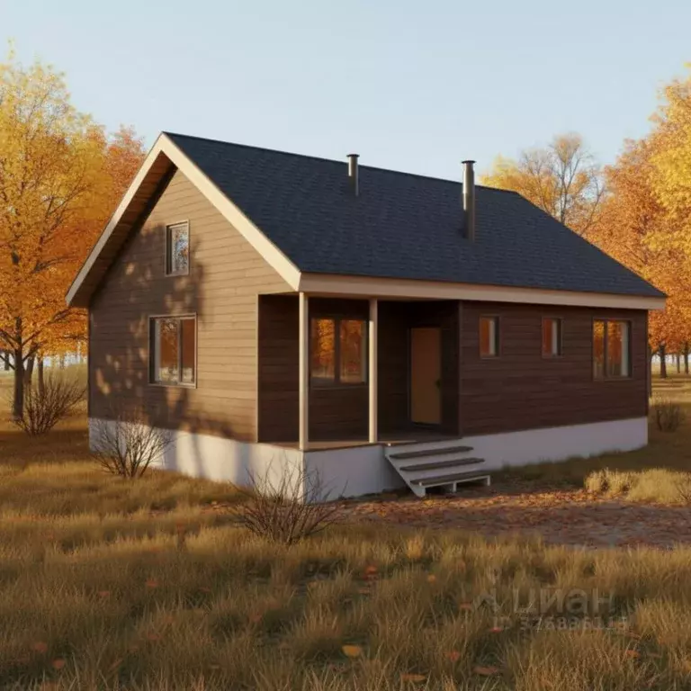 Коттедж в Тульская область, Тула городской округ, д. Малевка  (88 м) - Фото 1