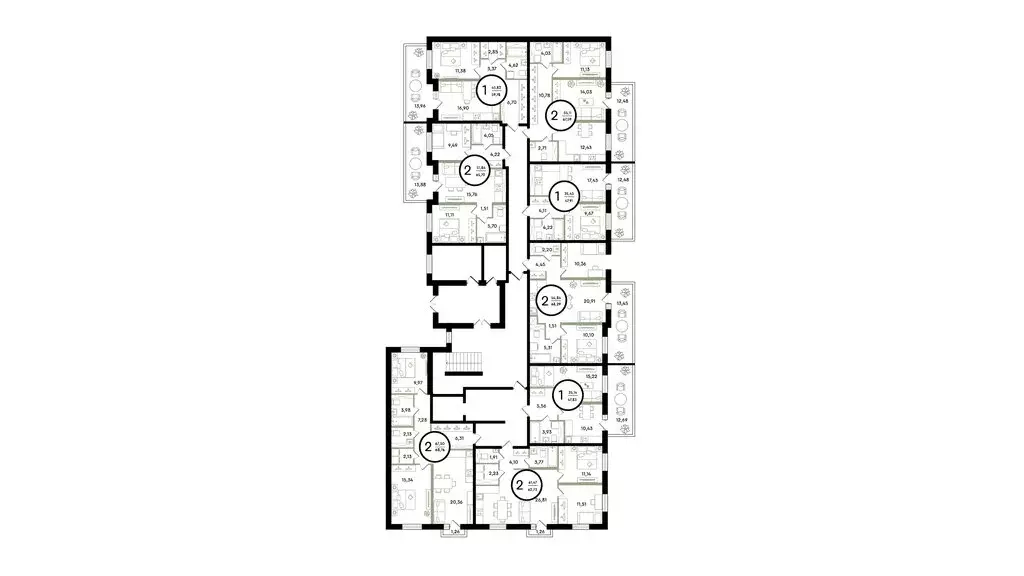 1-комнатная квартира: Тюмень, улица Александра Звягина, 3 (59.78 м) - Фото 1
