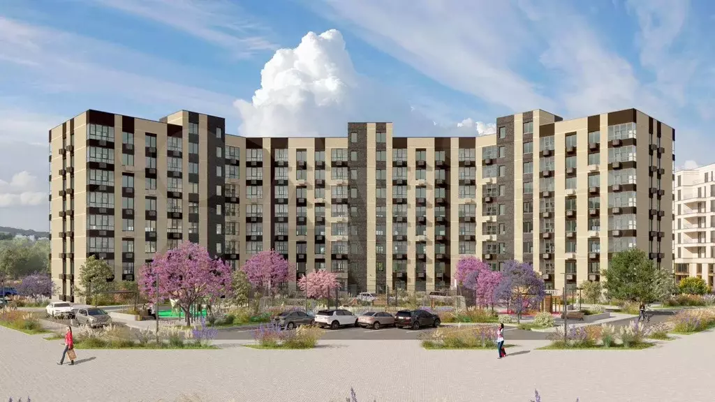 2-к. квартира, 45,6 м, 3/8 эт. - Фото 1