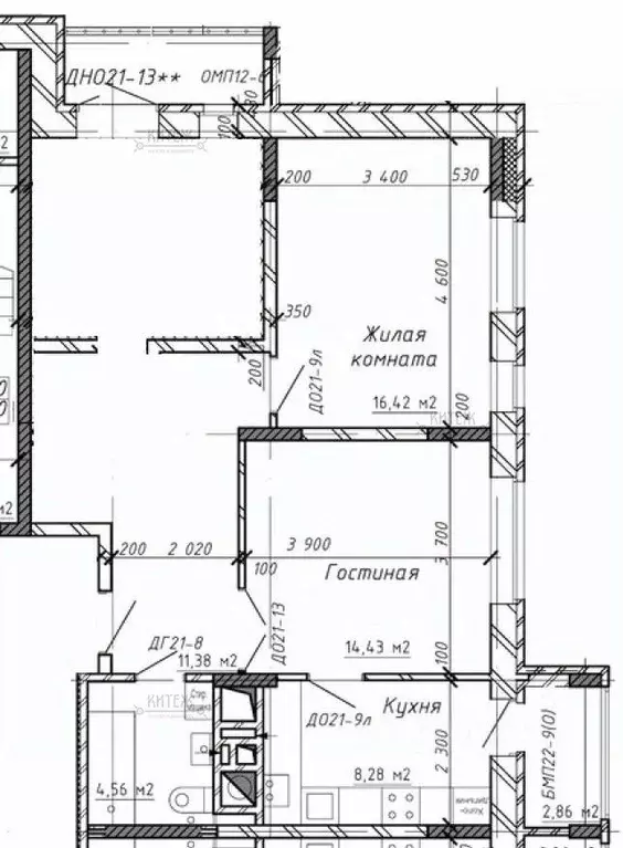 3-к кв. Калужская область, Калуга Азаровская ул., 40к4 (72.8 м) - Фото 2