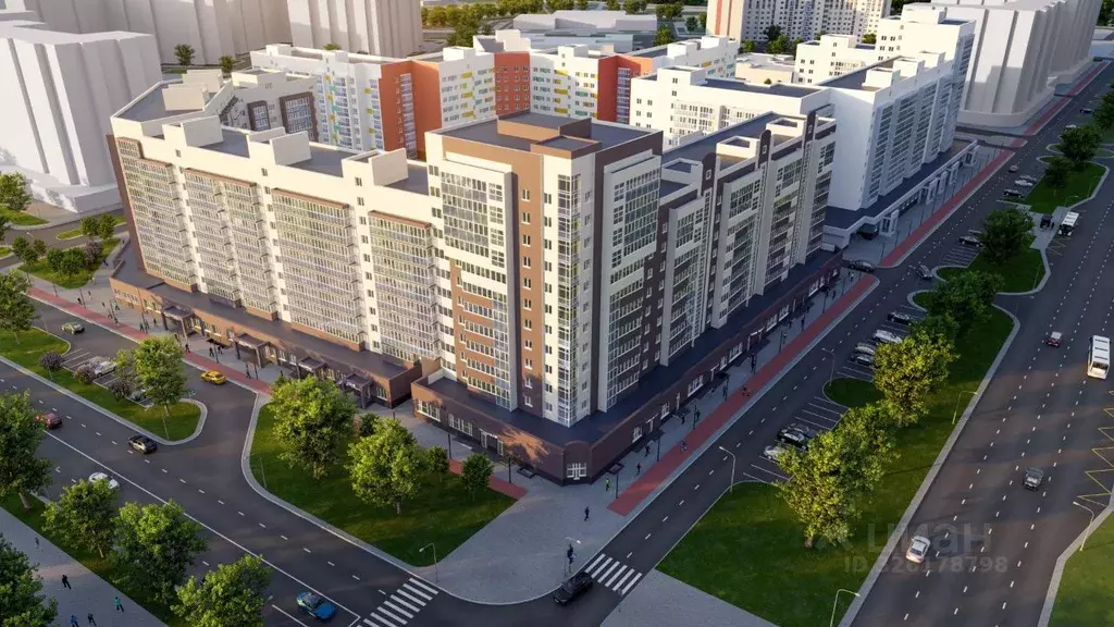 1-к кв. Башкортостан, Уфа Дагестанская ул., лит13 (33.3 м) - Фото 2