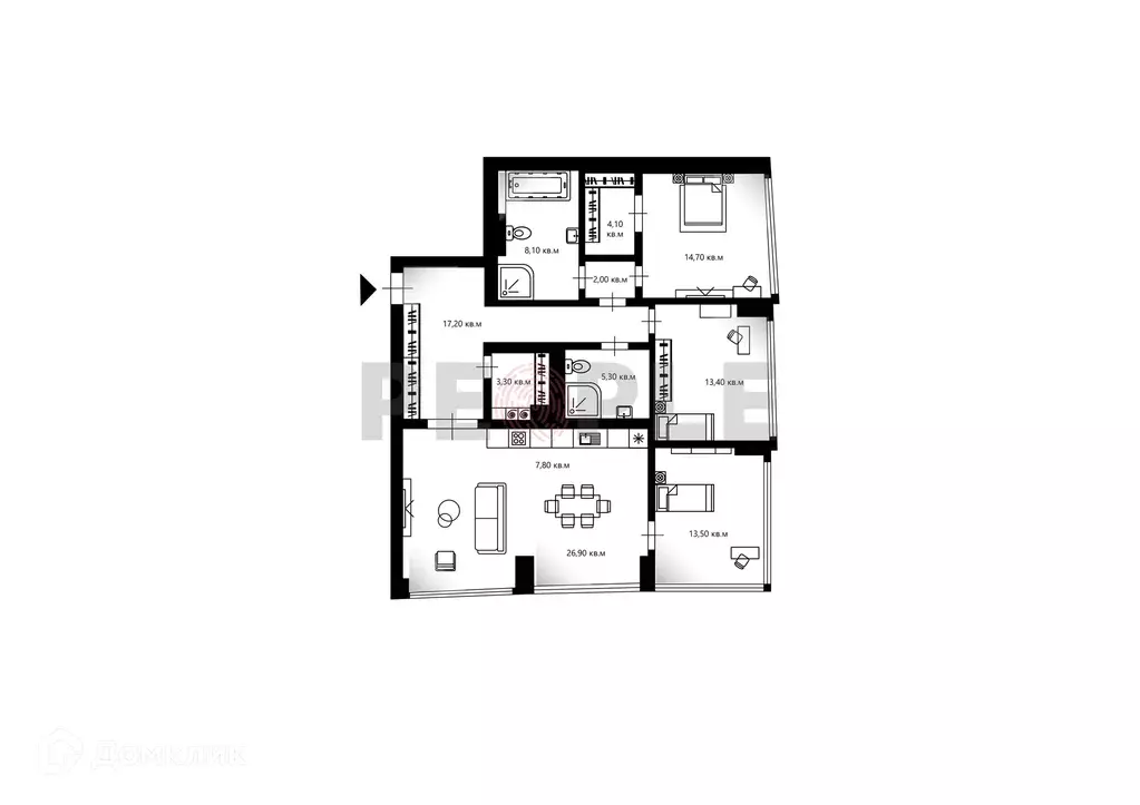 Продаётся 4-к квартира, 115 м - Фото 0