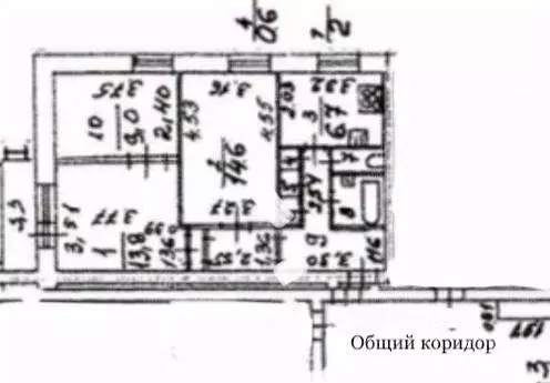 3-к кв. Санкт-Петербург ул. Димитрова, 12К1 (60.0 м) - Фото 1