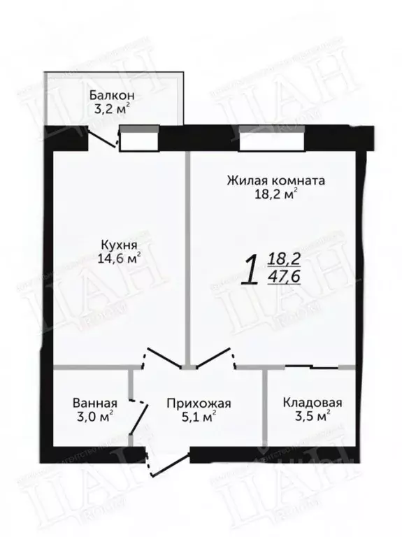 1-к кв. Ставропольский край, Ессентуки Никольская ул., 25к1 (47.6 м) - Фото 0