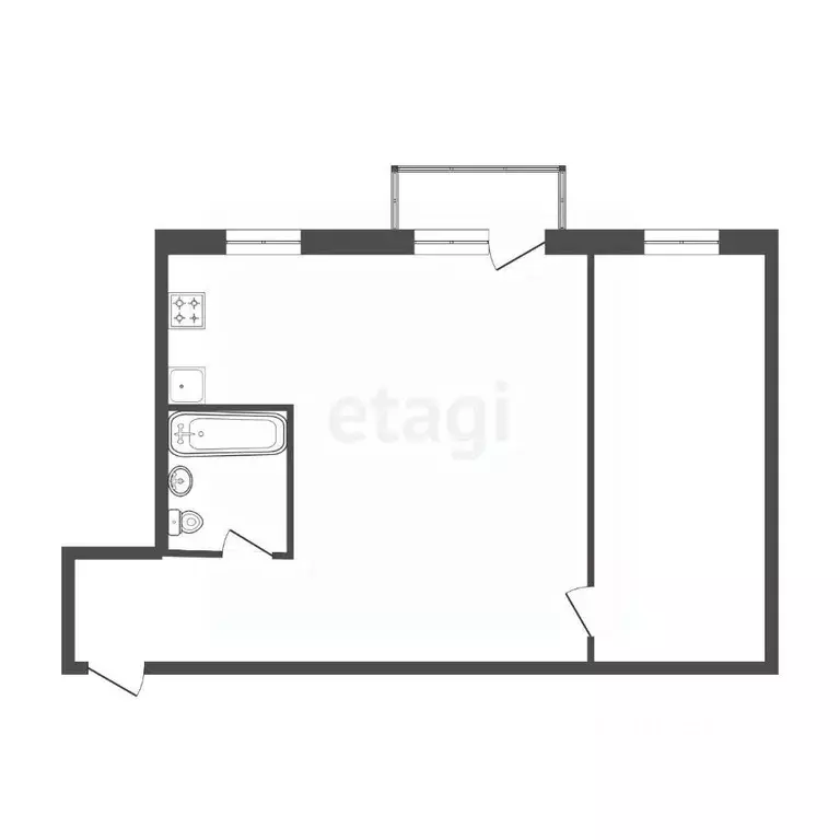 2-к кв. Красноярский край, Красноярск ул. Сурикова, 36 (42.4 м) - Фото 2
