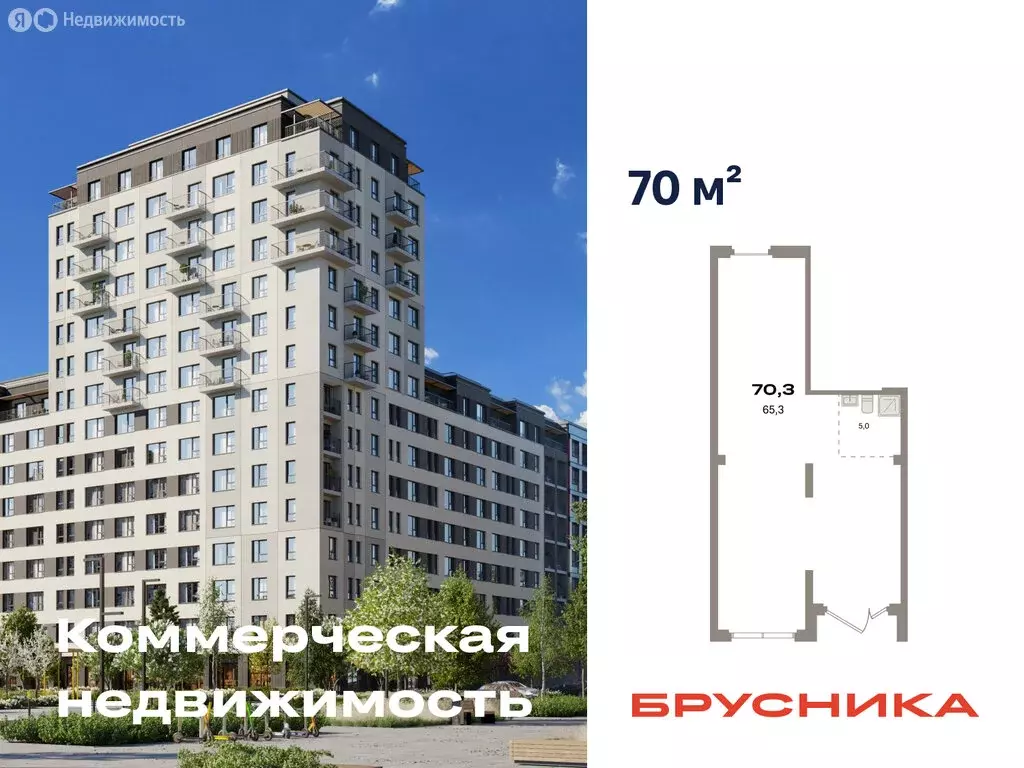 Помещение свободного назначения (70.3 м) - Фото 1