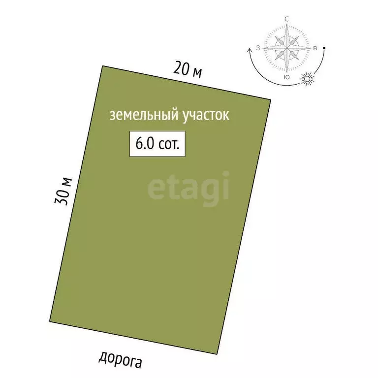 Участок в Нальчик, микрорайон Нарт (6.01 м) - Фото 1