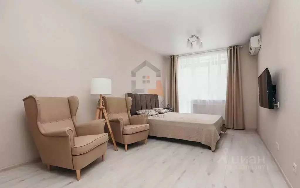 1-к кв. Татарстан, Казань ул. Сабира Ахтямова, 1к2 (38.0 м) - Фото 0