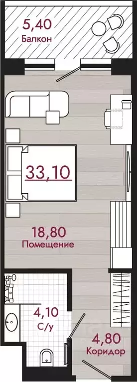 Студия Краснодарский край, Туапсинский муниципальный округ, с. Агой  ... - Фото 1