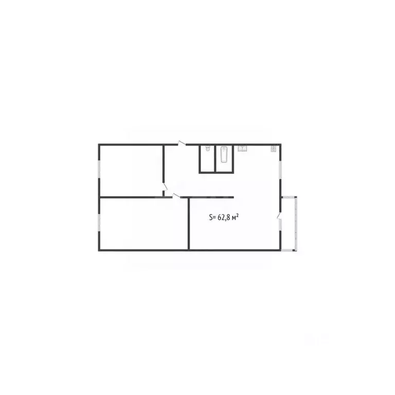 3-к кв. Алтайский край, Бийск пер. Владимира Мартьянова, 49 (63.8 м) - Фото 2