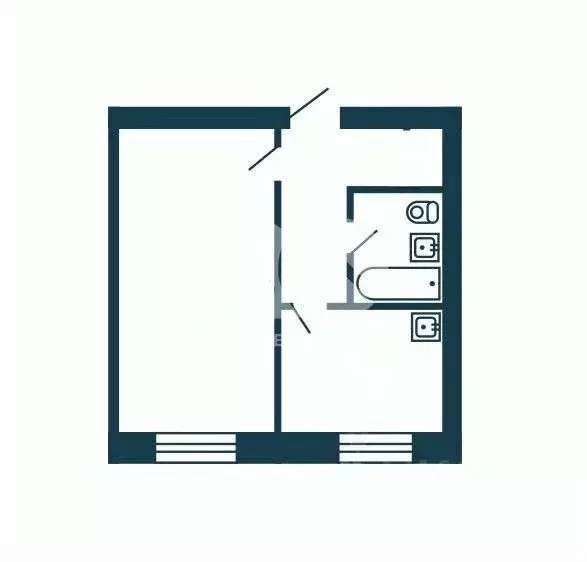 1-к кв. Новосибирская область, Чулым ул. Сосновая, 2 (31.2 м) - Фото 2