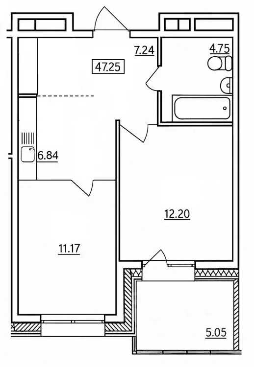 2-к кв. Иркутская область, Иркутск ул. Пискунова, 138/1 (47.25 м) - Фото 1