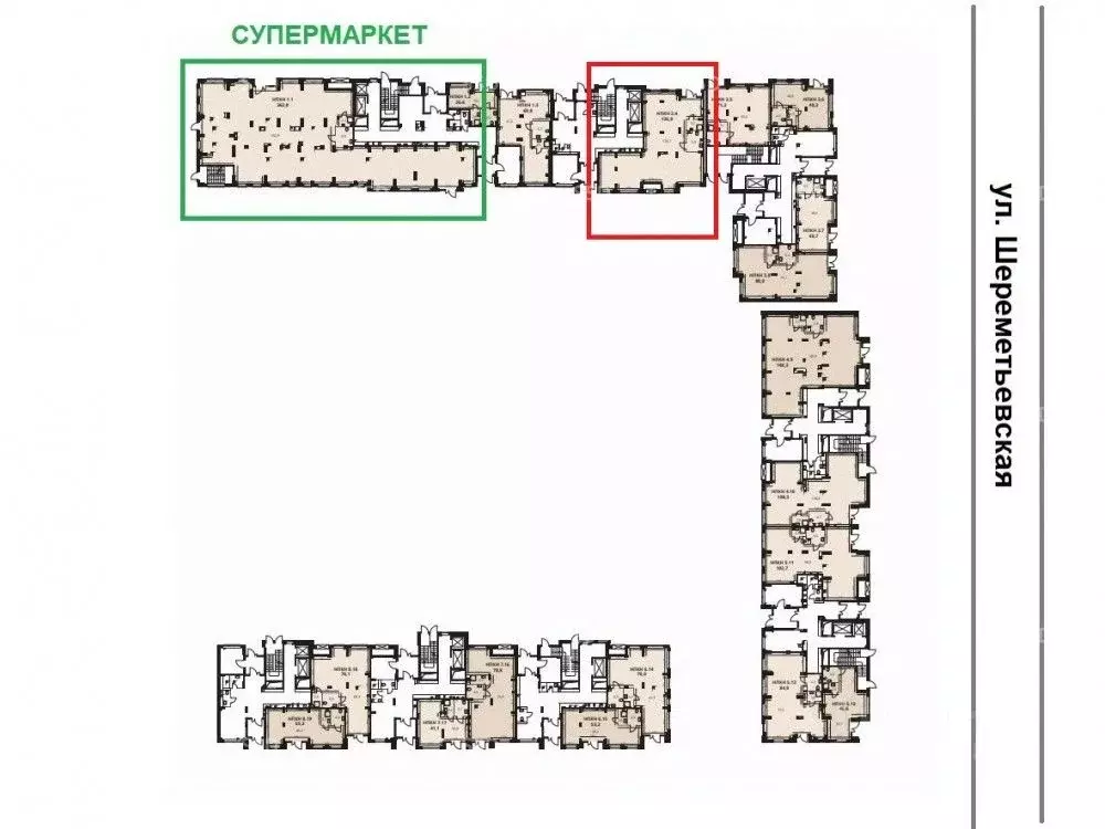 Торговая площадь в Московская область, Химки Клязьма-Старбеево мкр, ... - Фото 2