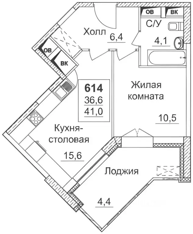1-к кв. Москва Хорошевское ш., 25Ак2 (43.0 м) - Фото 2